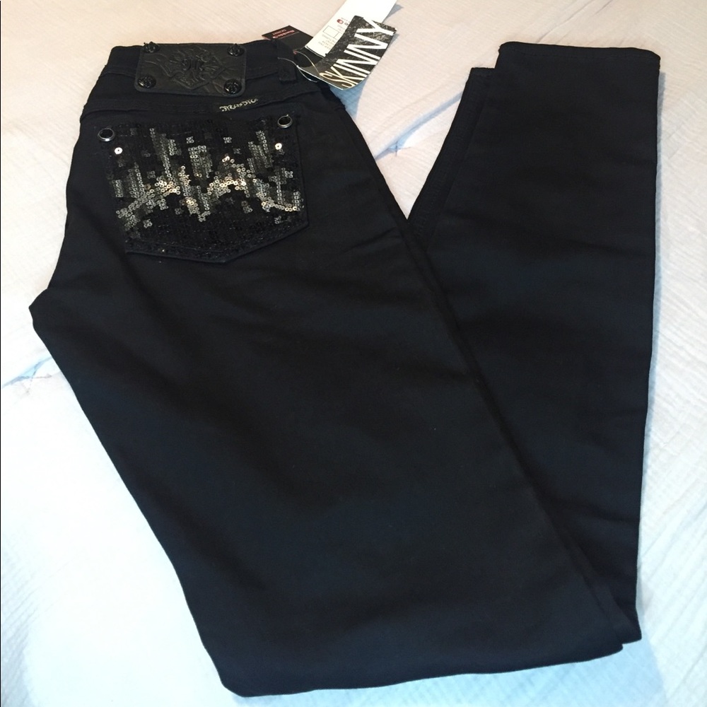 Black Miss Me Skinny Jeans